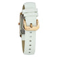 White Leather Dress Watch