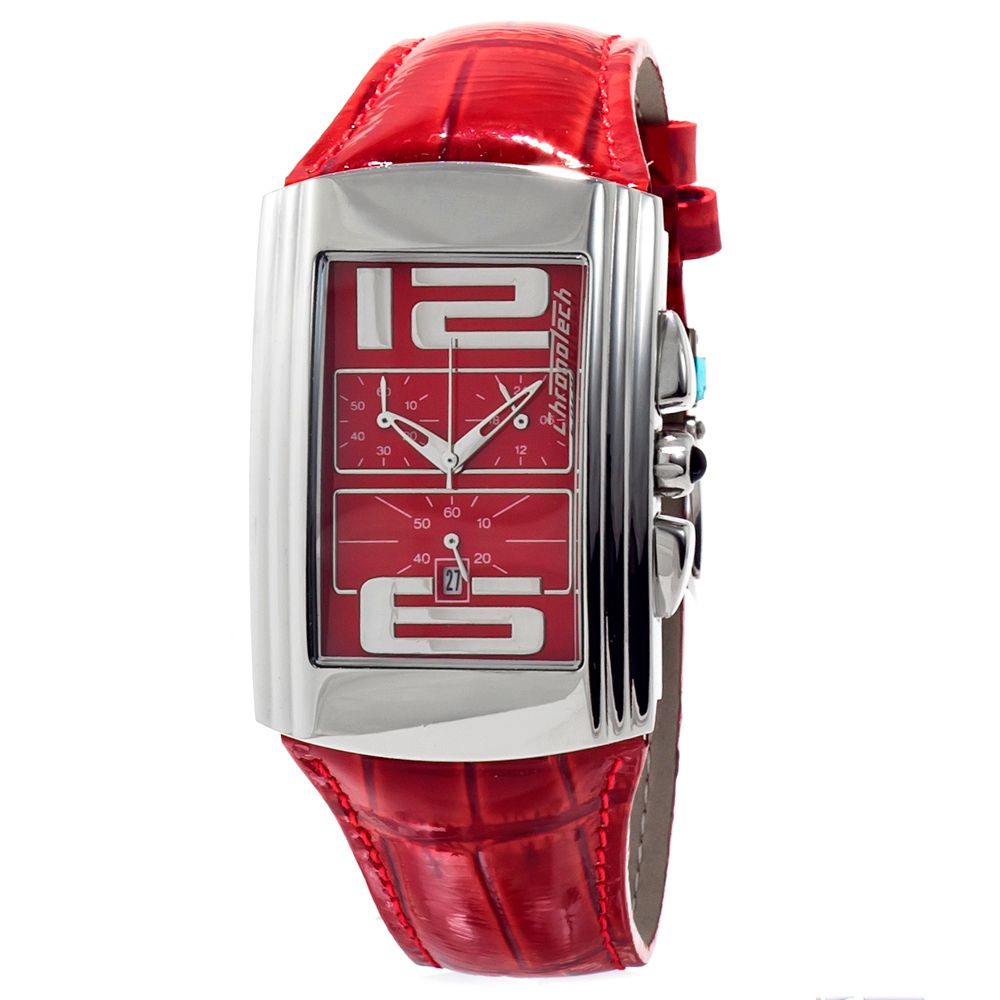 Multicolor Leather Dress Watch