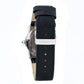 Black Leather Dress Watch