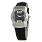 Black Leather Dress Watch