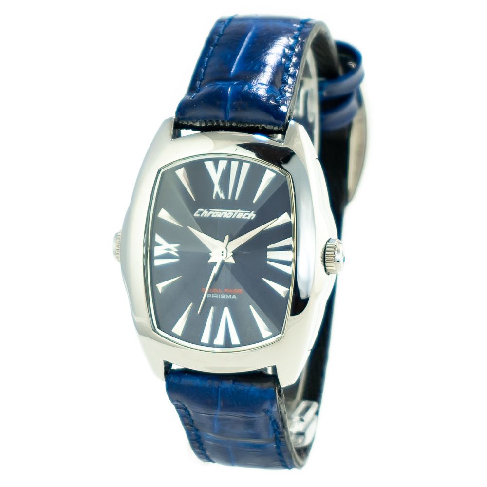 Black Leather Dress Watch