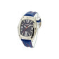Blue Leather Dress Watch