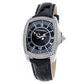 Black Leather Dress Watch