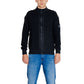 Black Recycled Cotton Cardigan