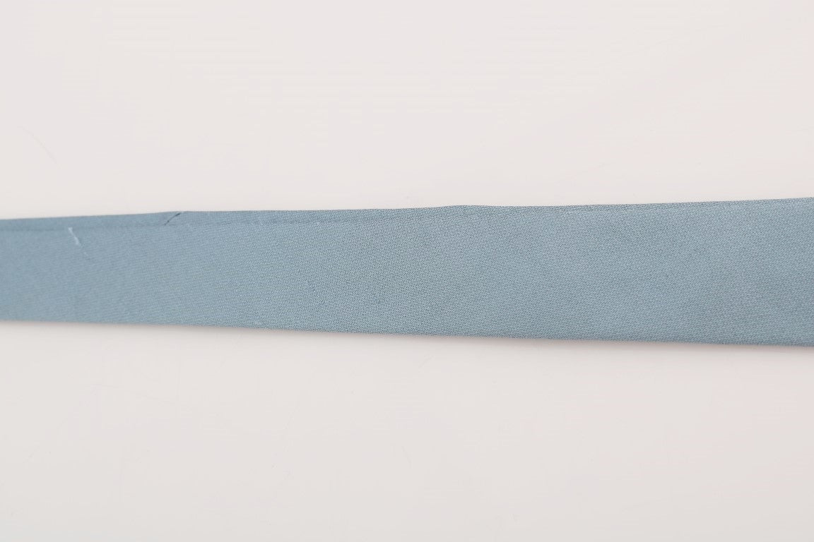 Elegant Light Blue Silk Neck Tie