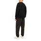 Black Cotton Sweatshirt