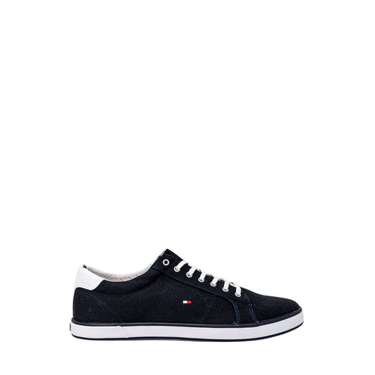 Blue Cotton Low Top Sneakers