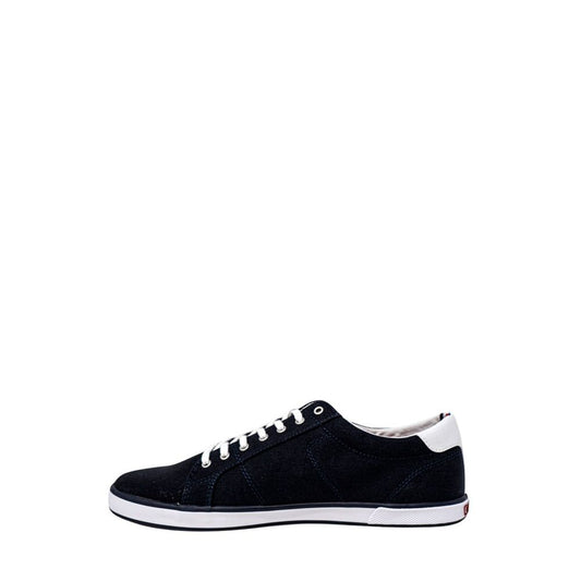Blue Cotton Low Top Sneakers