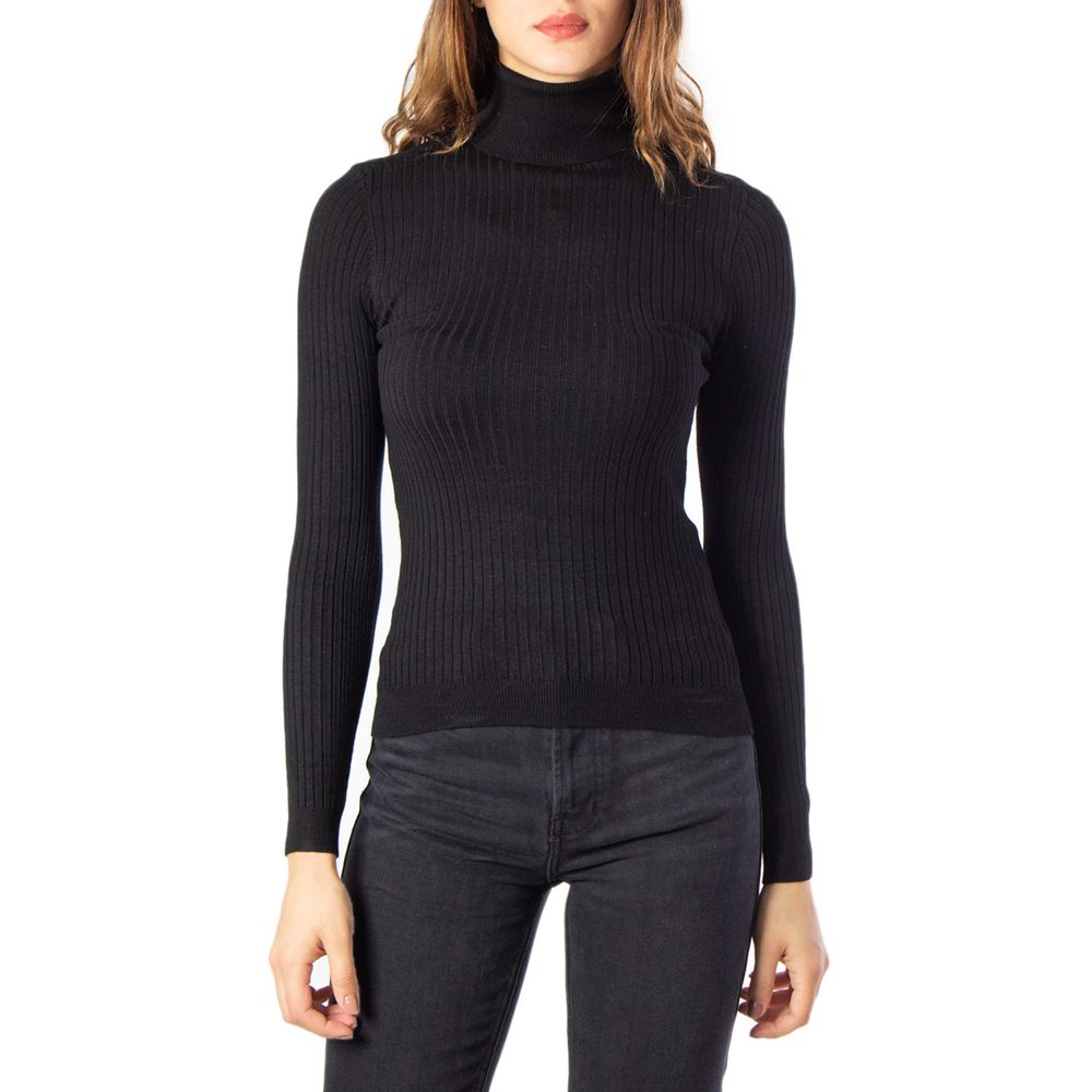 Black Viscose Turtleneck