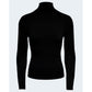 Black Viscose Turtleneck