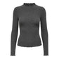 Gray Polyester Turtleneck