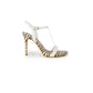 White Leather High Heel