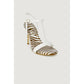White Leather High Heel