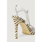 White Leather High Heel