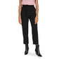 Black Viscose Cropped Pant