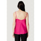 Pink Polyester Tank Top