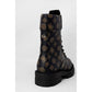 Brown Artificial Leather Boot