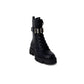 Black Artificial Leather Boot