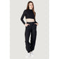 Black Recycled Polyester Top