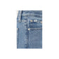 Light Blue Cotton Relaxed Fit Jean