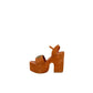 Brown Suede Leather High Heel