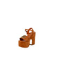 Brown Suede Leather High Heel