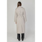 Beige Polyester Coat