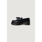Black Leather Lace-Up Boot