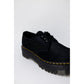 Black Leather Lace-Up Boot