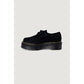 Black Leather Lace-Up Boot