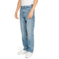 Blue Cotton Relaxed Fit Jean