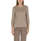 Beige Polyester Long Sleeve