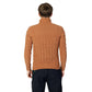 Brown Synthetic Turtleneck