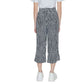 Black Viscose Cropped Pant