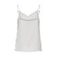 White Polyester Tank Top