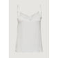 White Polyester Tank Top