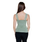 Green Viscose Tank Top