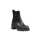 Black Leather Ankle