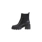 Black Leather Ankle