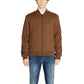 Brown Polyester Jackets & Coat