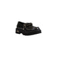Black Leather Platform