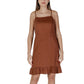 Brown Linen Midi