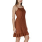 Brown Linen Midi