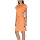 Orange Cotton Midi