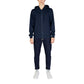 Blue Polyester Hoody