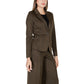 Green Polyester Blazer