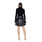 Black Viscose Midi