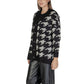 Black And White Marabou Cardigan