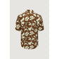 Brown Viscose Shortsleeve