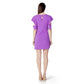 Purple Polyester Midi